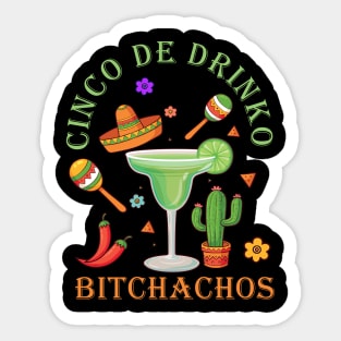 cinco de drinko Sticker